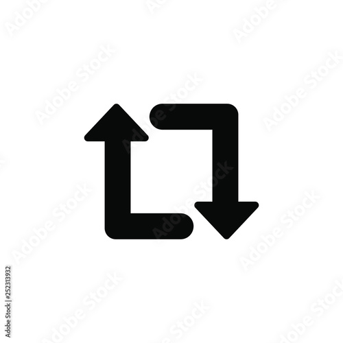 repost sign, repost symbol. vector.