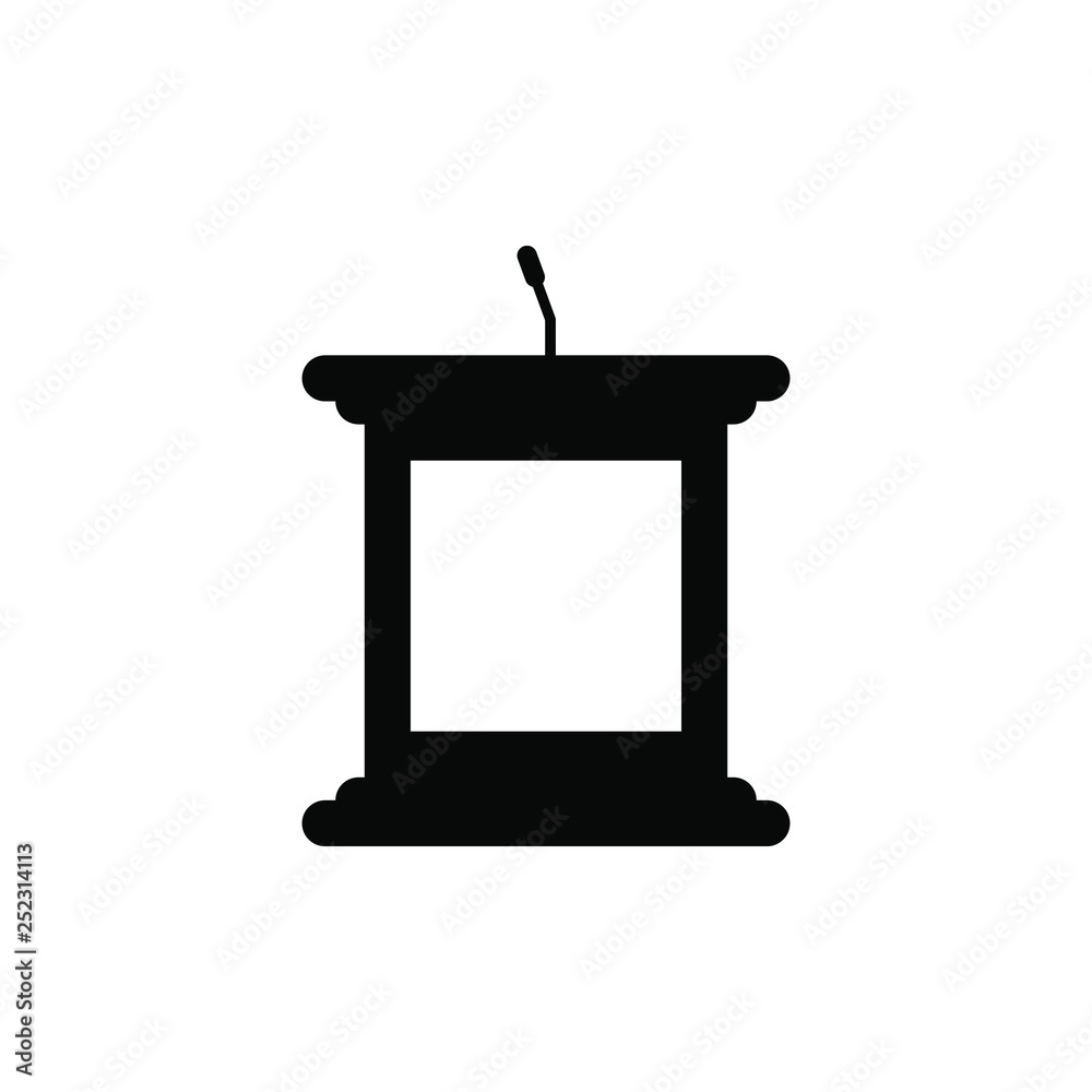 podium icon, podium symbol. vector. podium icon, podium symbol. vector.
