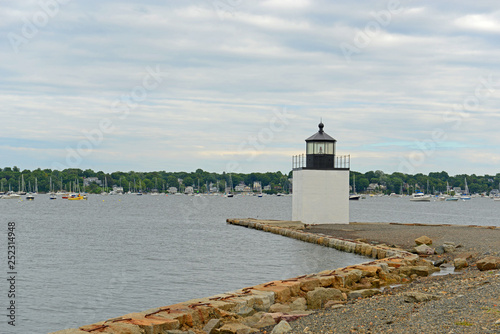 Derby Wharf Lighthouse at the Salem Maritime National Historic Site NHS in Salem, Massachusetts, USA. photo