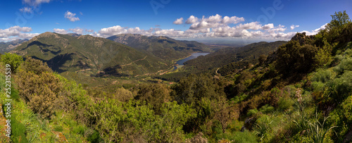 Sardegna, paesaggio delle campagne di Villacidro e lago di Leni  photo