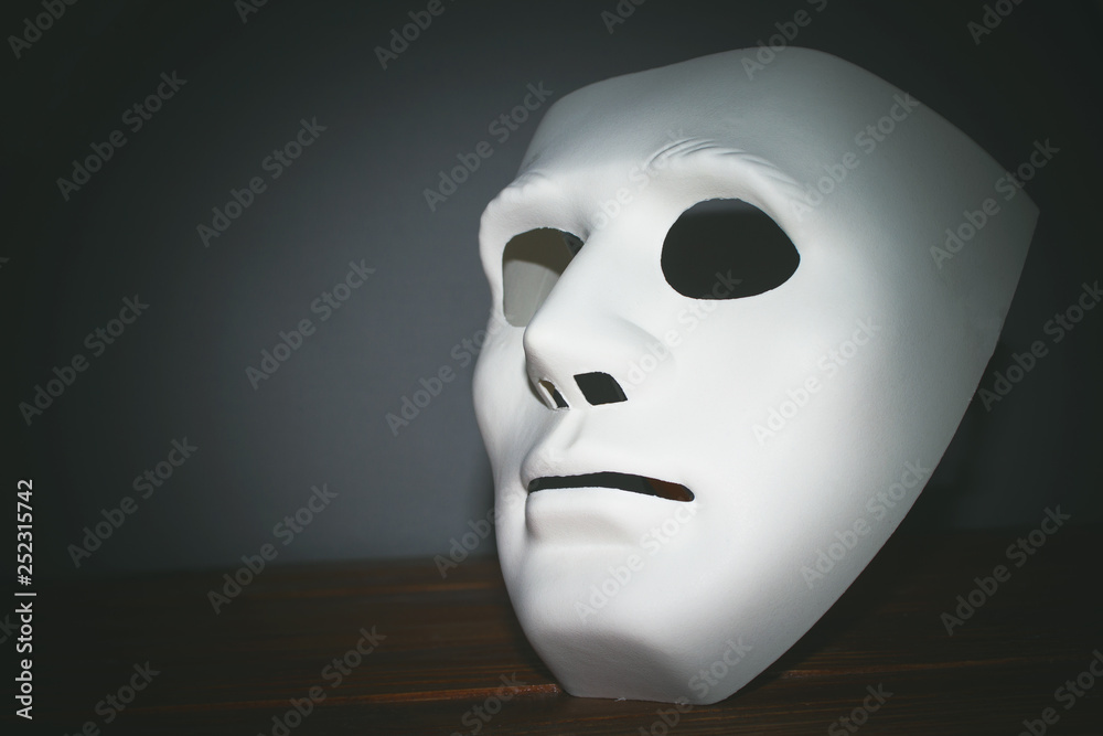 white mask on the table white mask on the table