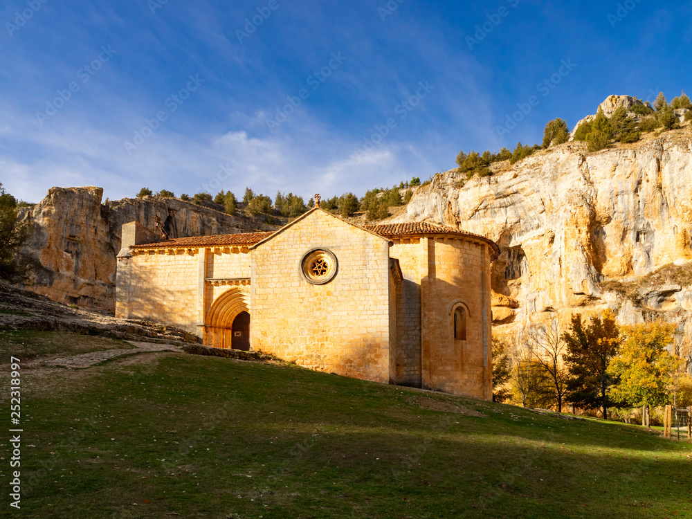  Templar hermitage of San Bartolome in the wolves river canyon natural park