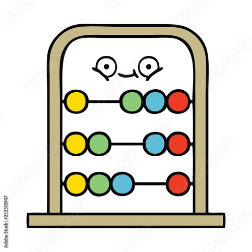 cute cartoon abacus