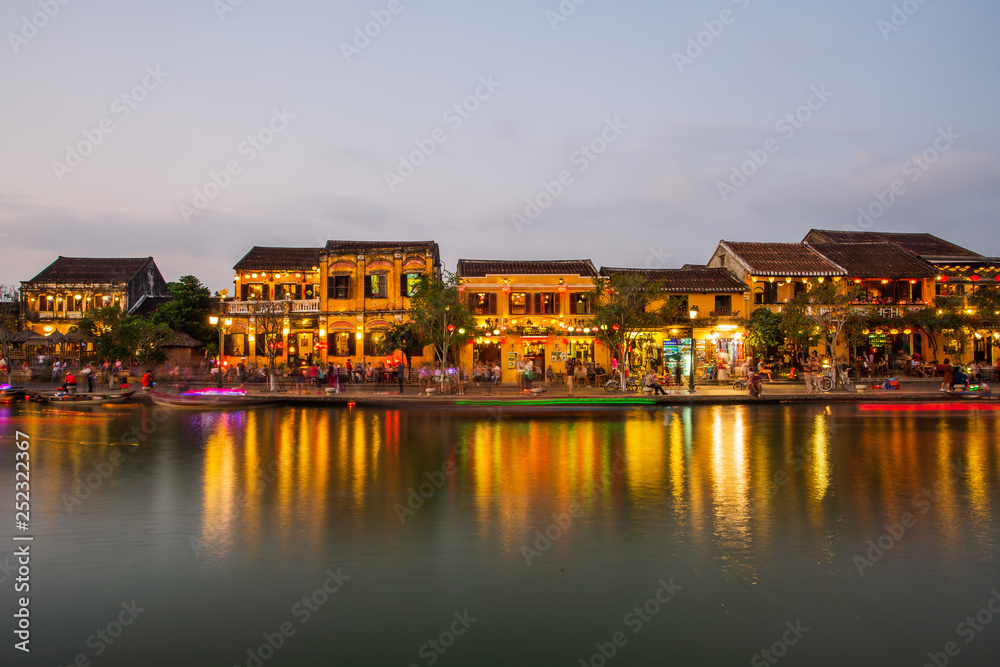 Night shot of Hoi An. Vietnam. Unesco World Heritage Site.