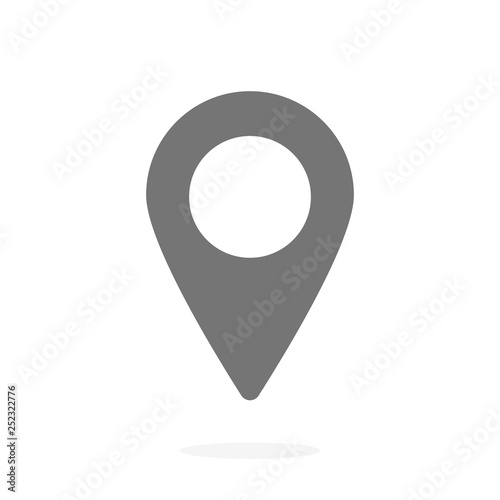 GPS pointer on the map. vector image pointer.
