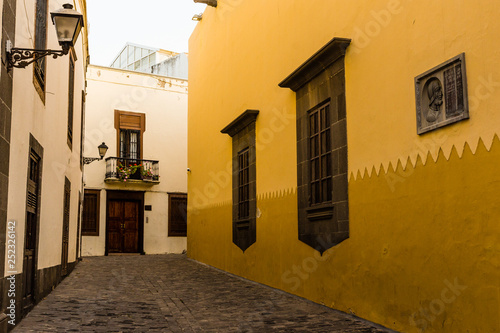 Street in the Old Town of Las Palmas de Gran Canaria. Canary Islands