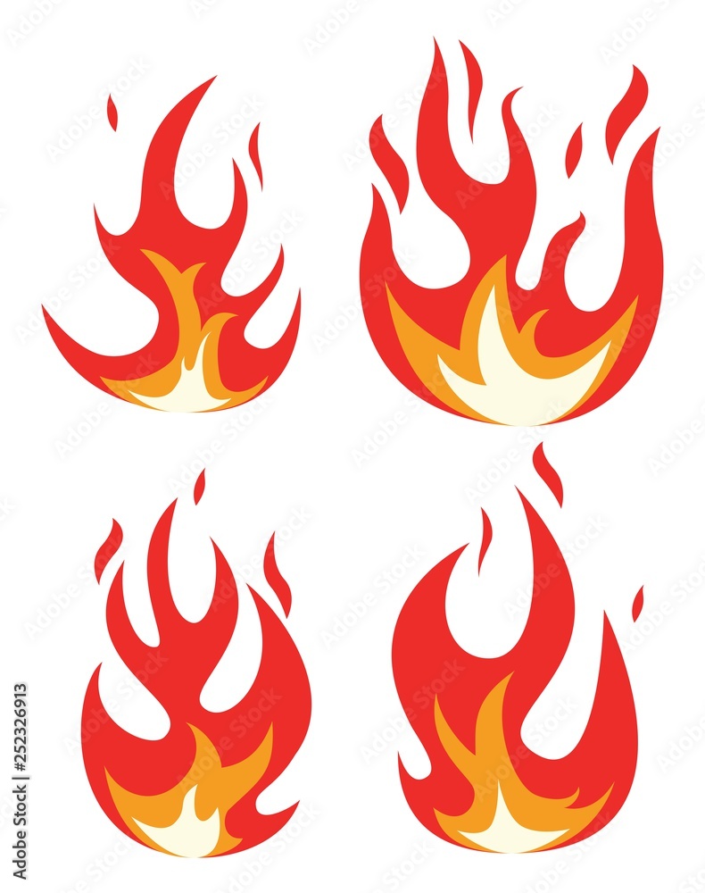 vector collection of fire icons vector collection of fire icons
