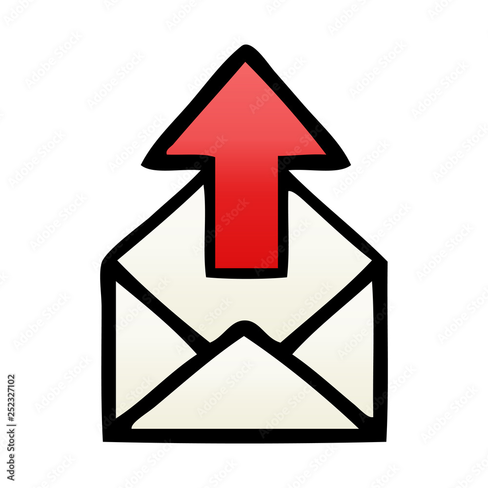 gradient shaded cartoon email sign gradient shaded cartoon email sign