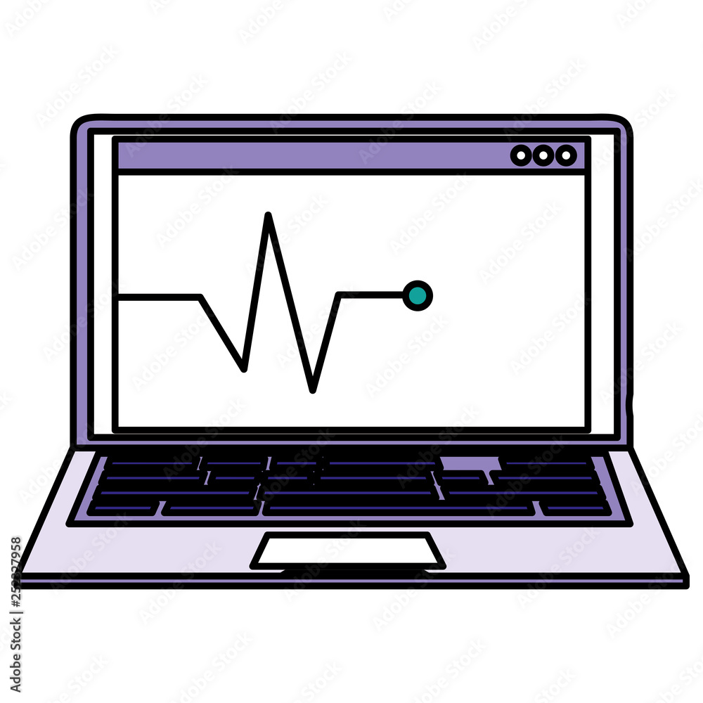 laptop computer with pulse line laptop computer with pulse line