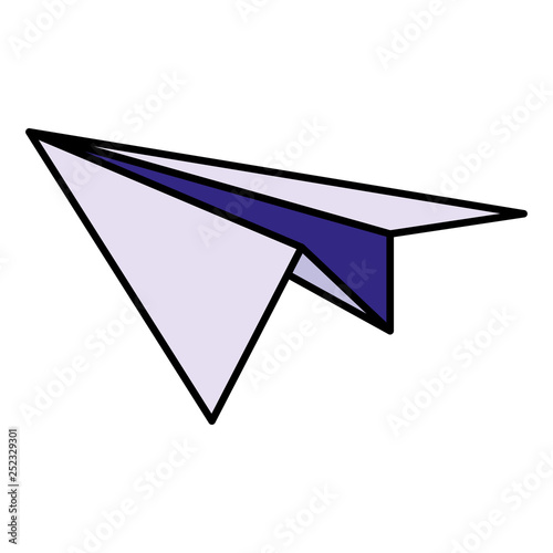 paper airplane isolated icon