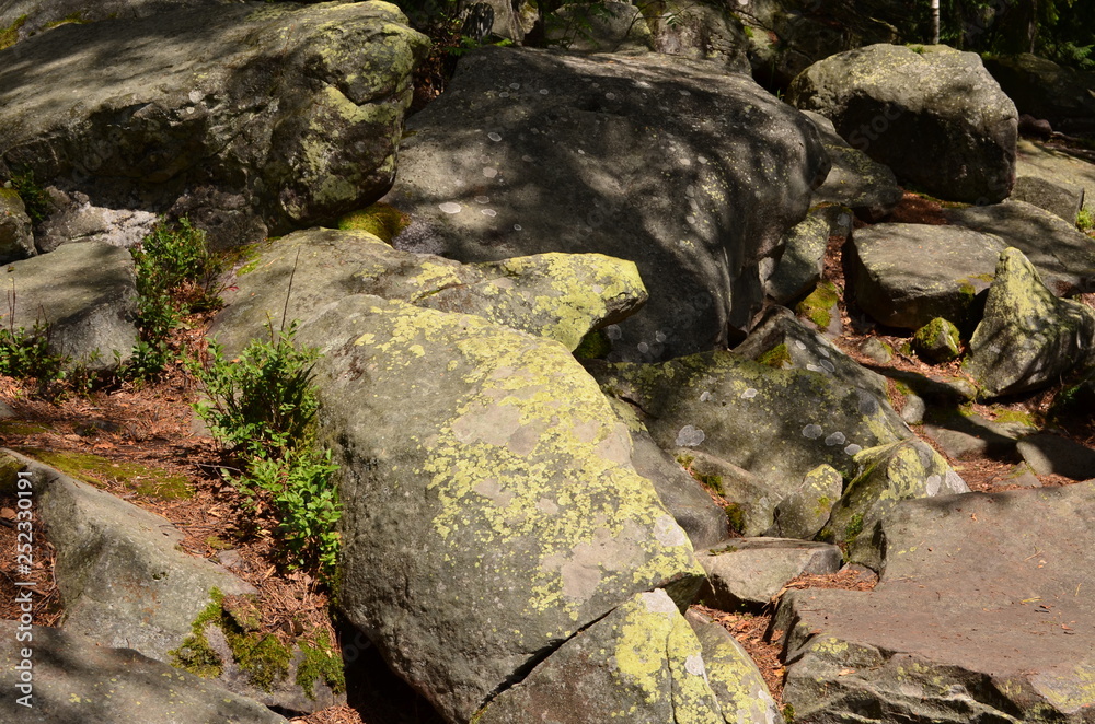 Stones on the mountain. Stones on the mountain.
