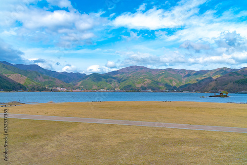 Lake Kawaguchiko. Yamanashi Prefecture, Japan