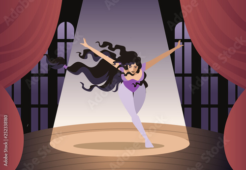 classic dancer in theater