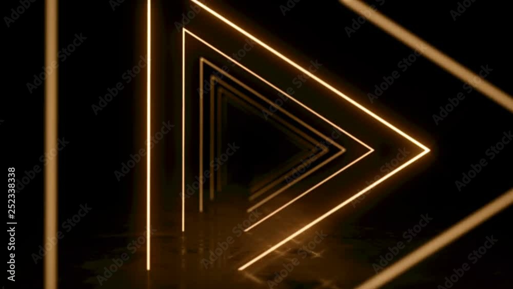 Abstract background with animation of flight in abstract futuristic tunnel with neon light. Animation of seamless loop. Abstract background with animation of flight in abstract futuristic tunnel with neon light. Animation of seamless loop.