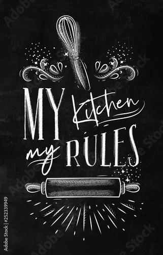 Poster my kitchen rules chalk