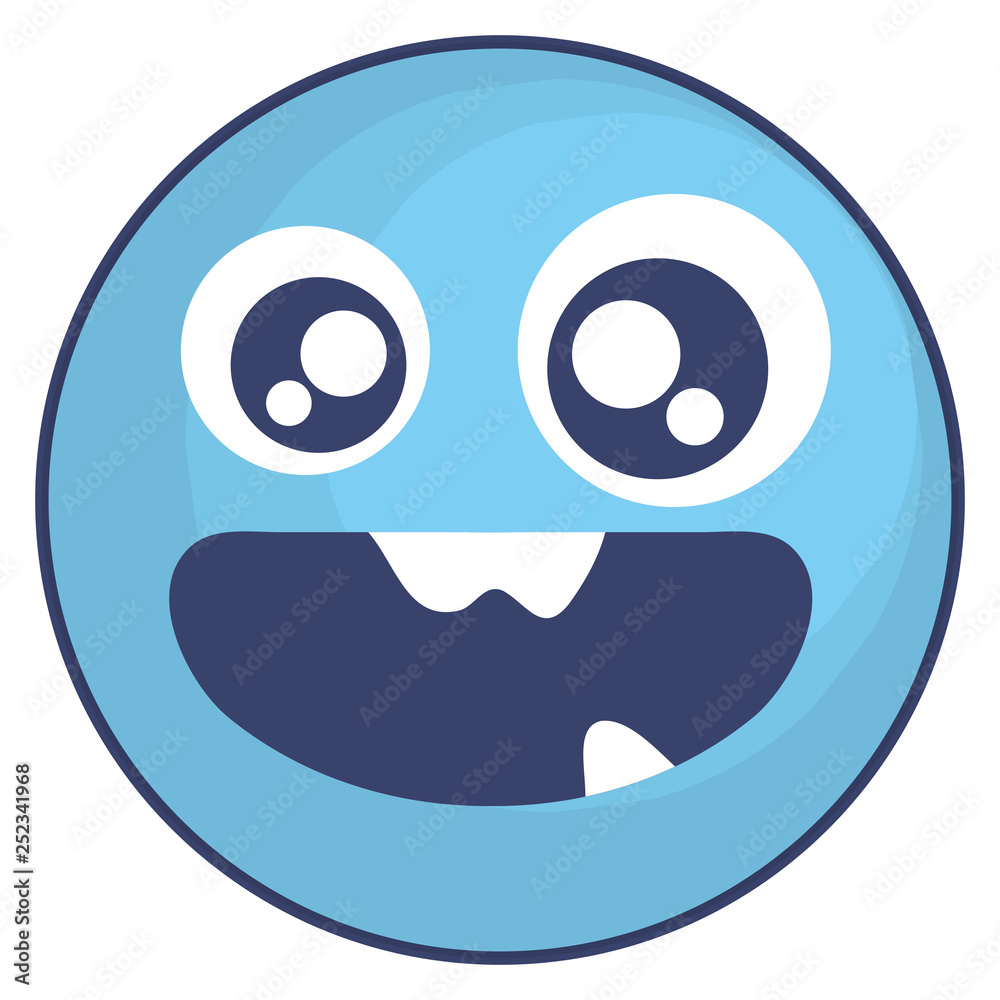 emoticon face with crazy teeth emoticon face with crazy teeth