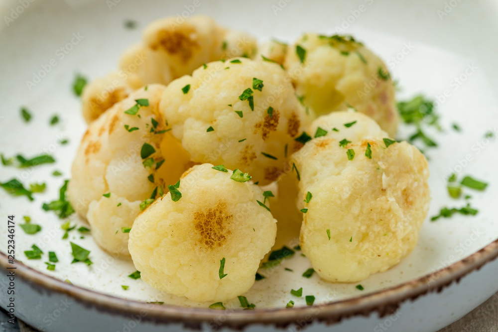Fried cauliflower in a bowl Fried cauliflower in a bowl