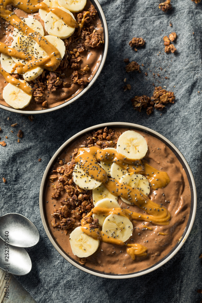 Homemade Chocolate Smoothie Bowl Homemade Chocolate Smoothie Bowl