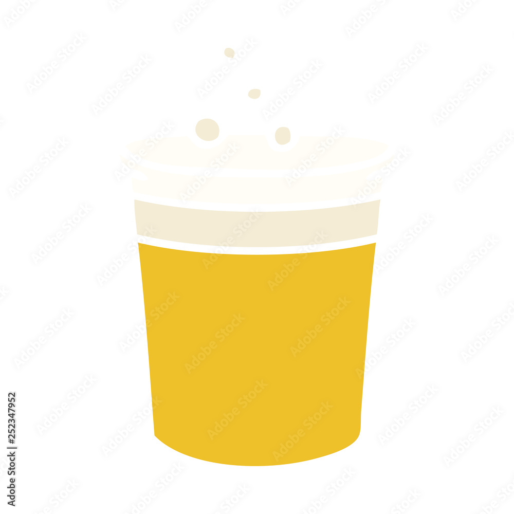 quirky hand drawn cartoon glass of beer quirky hand drawn cartoon glass of beer