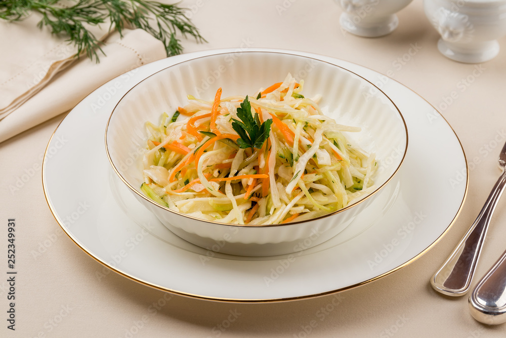 Vitamin salad with cabbage and carrots Vitamin salad with cabbage and carrots