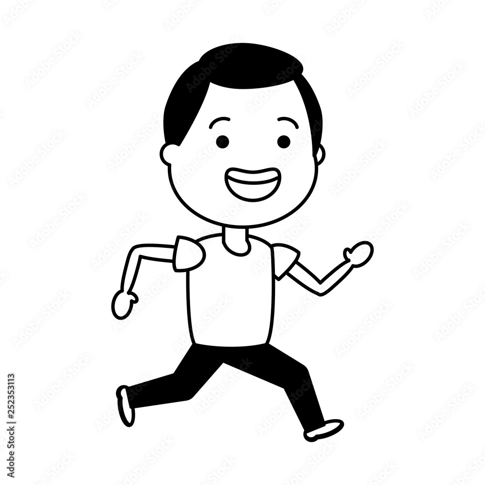 young boy running sport young boy running sport
