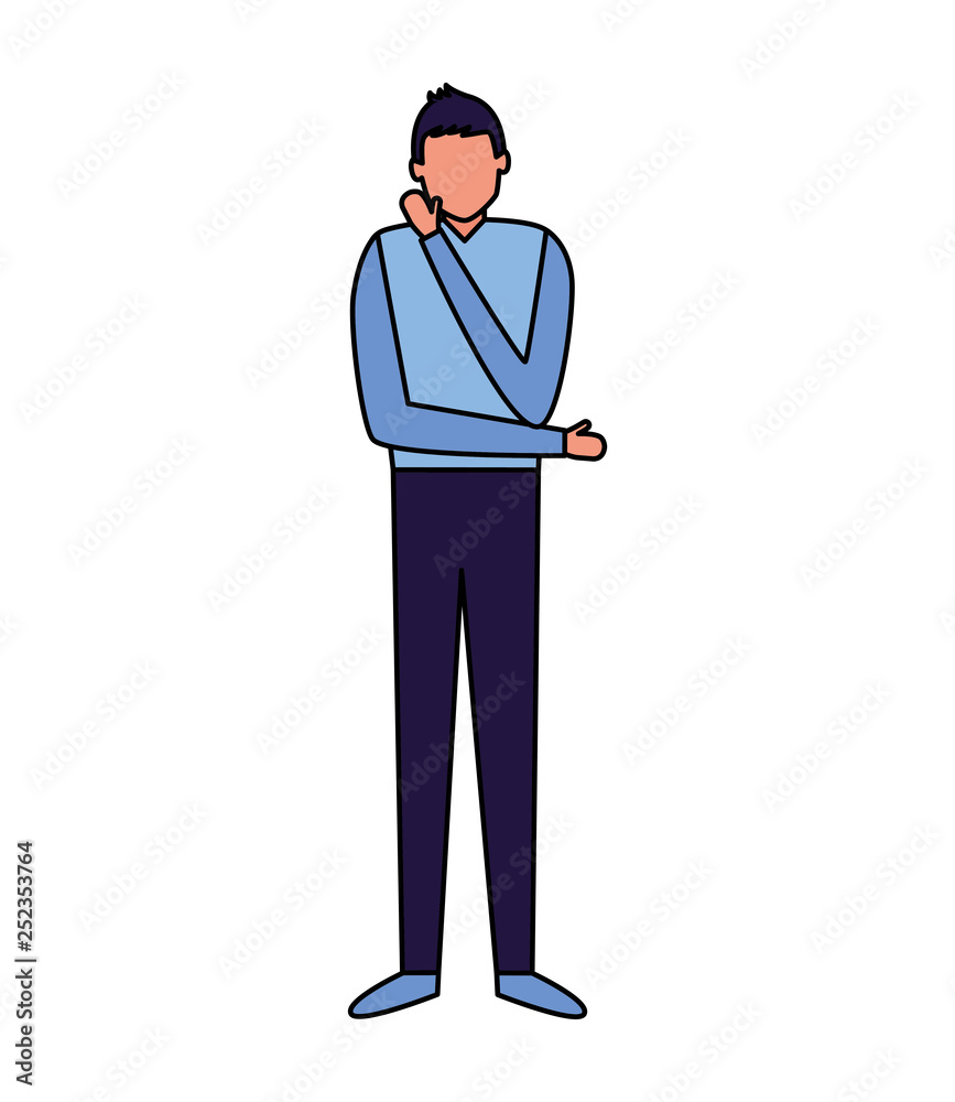 man character standing