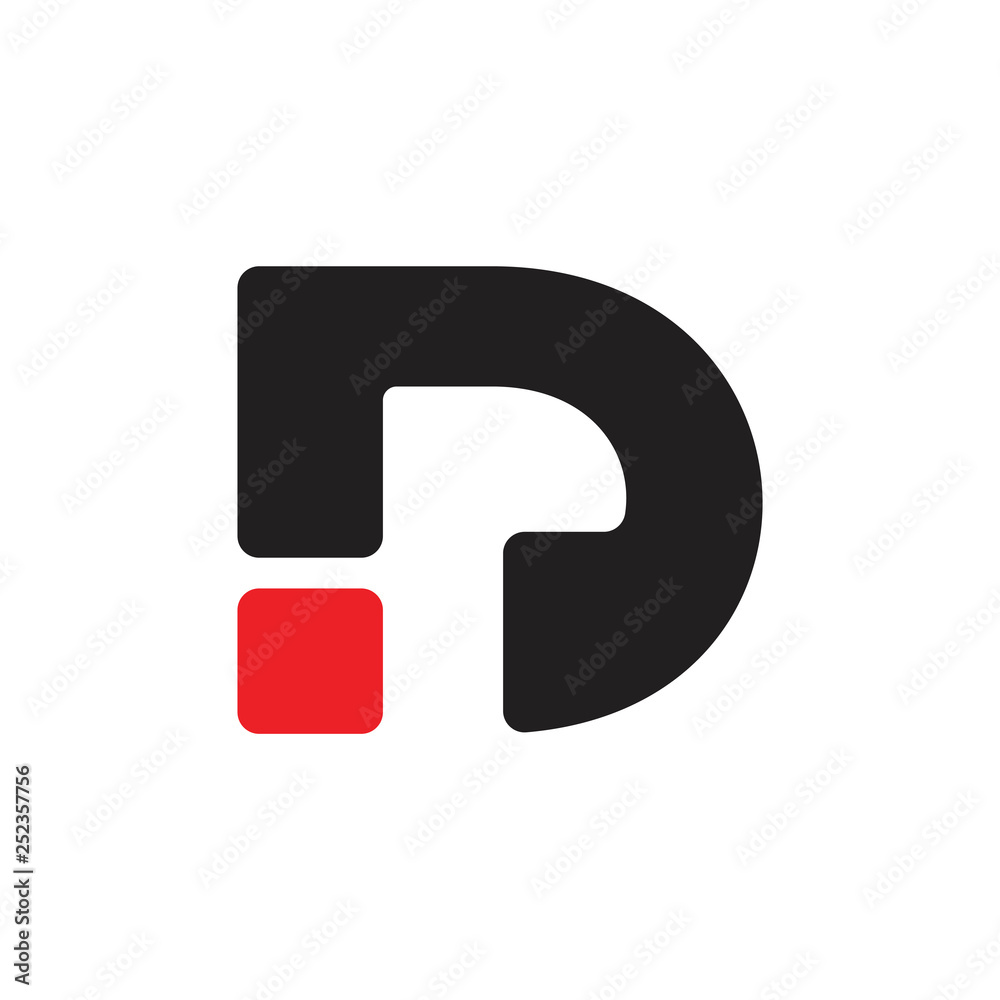 letters dr simple geometric logo letters dr simple geometric logo