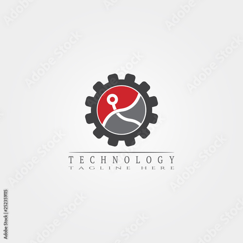 Technology icon template, creative vector logo design, connection, illustration elements. Free Download Technology icon template, creative vector logo design, connection, illustration elements. - GFXLoad