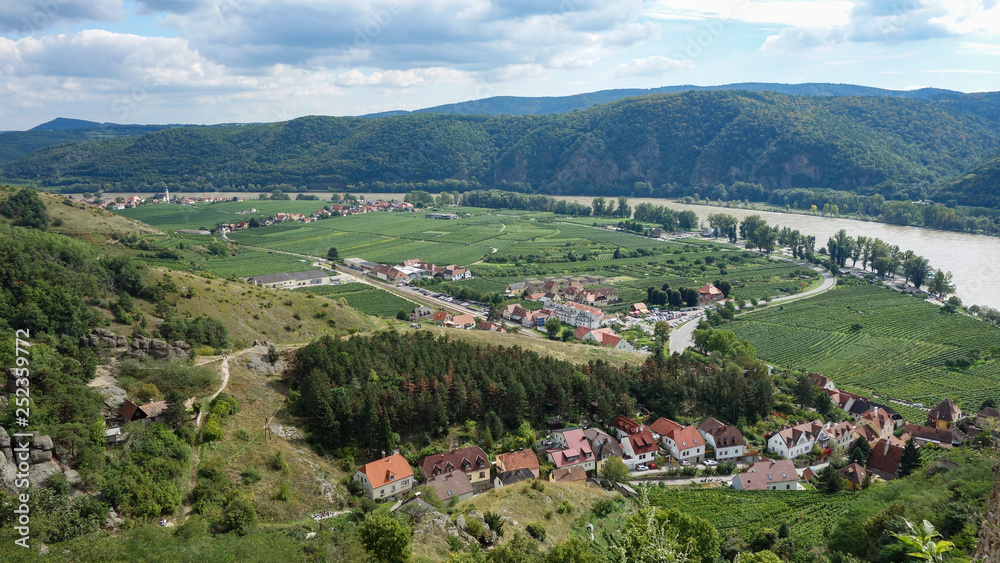Vachau valley in Austria