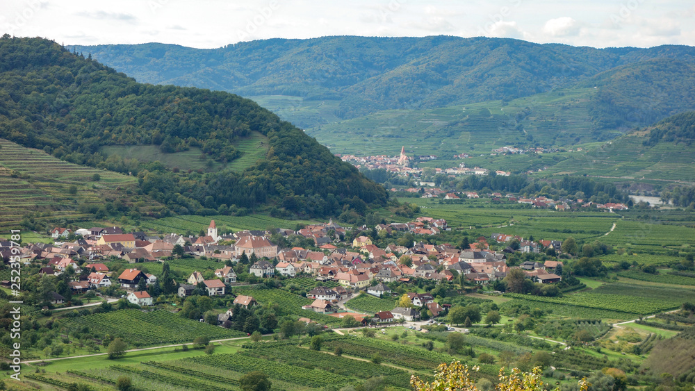 Vachau valley in Austria