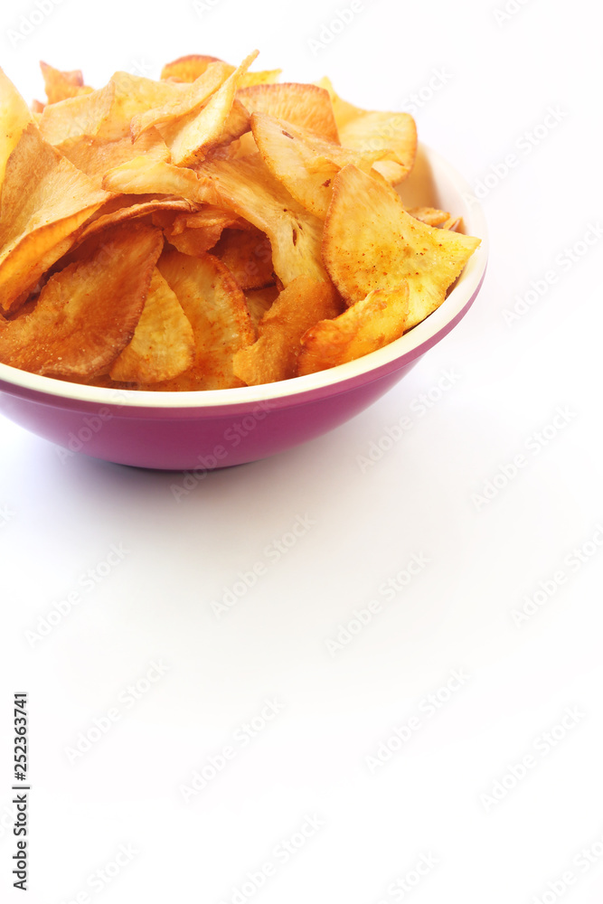 Indian Traditional Cassava or tapioca Chips