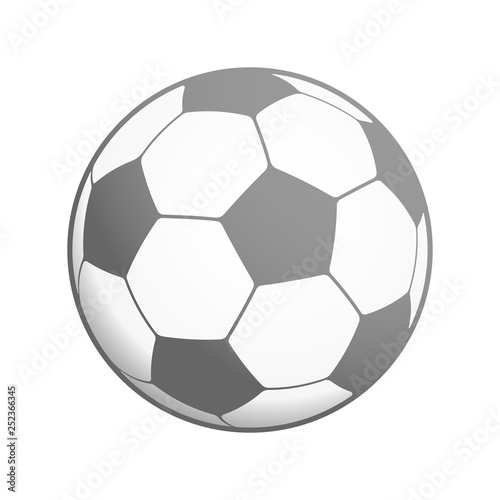 Classic soccer ball on white background