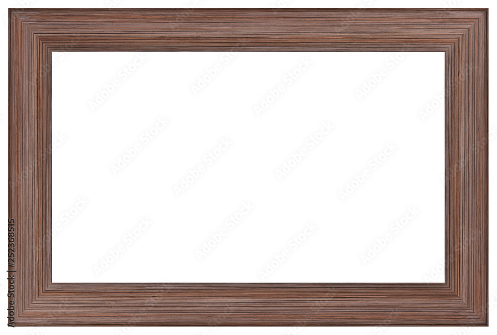 Wood frame isolated on white background with clipping path Wood frame isolated on white background with clipping path