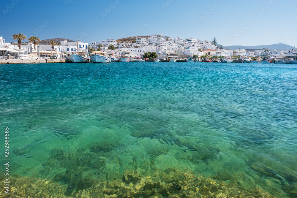 Greek fishing village Naousa on Paros island, Cyclades, Greece.