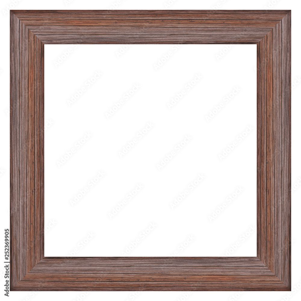 Wood frame isolated on white background with clipping path Wood frame isolated on white background with clipping path