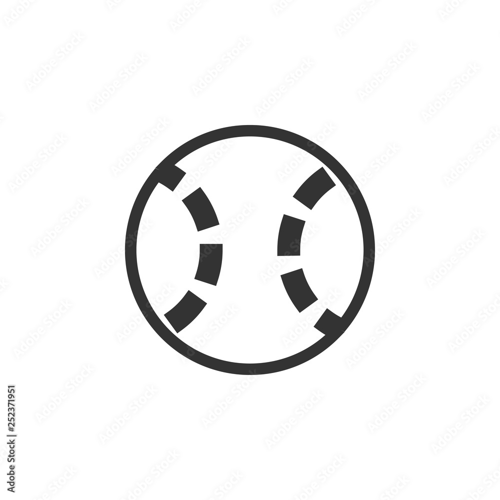 Baseball icon design template vector isolated Baseball icon design template vector isolated