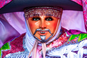 Keuken achterwand Carnaval Handgemaakt Mexicaans Huehue masker hout  © CMH