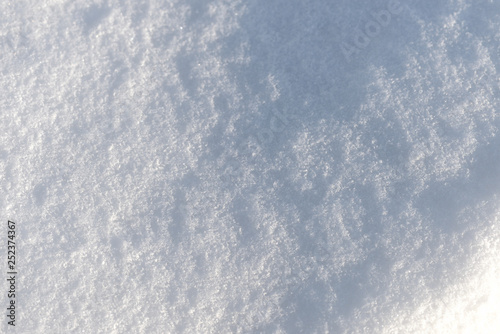 The texture of the snow close up. WInter background © Talulla