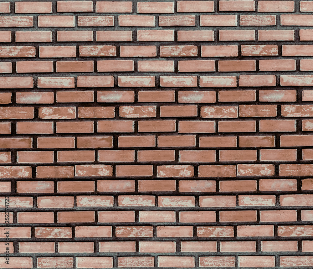 Orange brick wall for texture or background. Orange brick wall for texture or background.