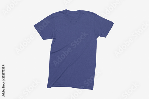 Blank T-Shirts Mock-up on soft gray background. Ready to replace your design.