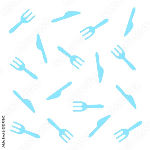 フォークとナイフの模様