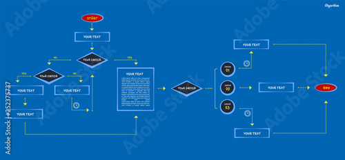 Set Infographic Business data visualization.Process chart,Algorithm flowchart of graph, diagram with steps, options or processes.Vector template for presentation,infographic Creative illustration.