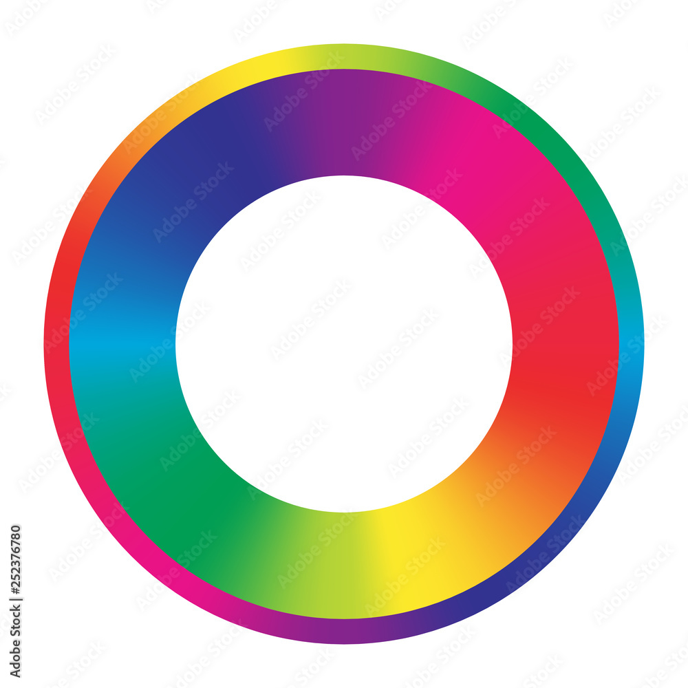 rainbow colors round frame rainbow colors round frame