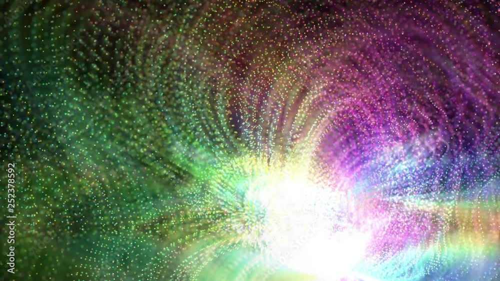 Colourful  motion lights, abstract composition. Loop. 4K.