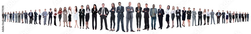 leader and professional business team standing together. leader and professional business team standing together.