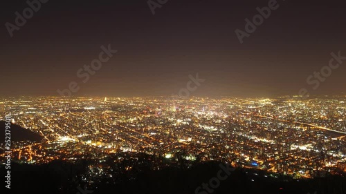 藻岩山　札幌の夜景タイムラプス6