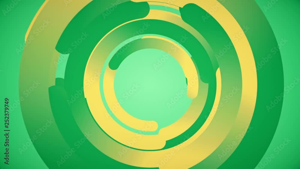 Abstract background in flat style with animation rotation of rounded lines and circles on colorful backdrop. Animation of seamless loop. Abstract background in flat style with animation rotation of rounded lines and circles on colorful backdrop. Animation of seamless loop.