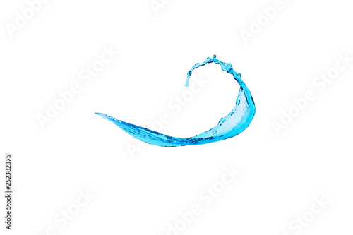 Картината върху платно Water splashes isolated on white
