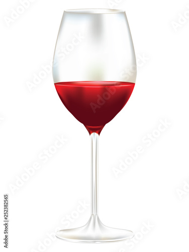 Glass of red wine