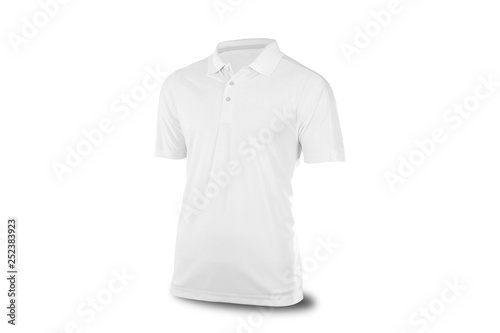 White shirt Mockup isolated on white background. Blank clothing for design.High resolution photo.